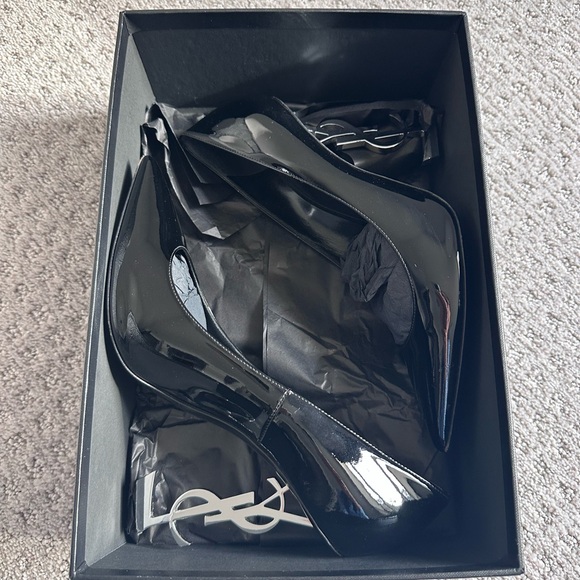 YSL Black Patent Leather Heels Opyum - Picture 7 of 8